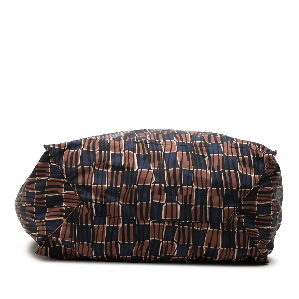Prada Tessuto Stampato Tote Brown Very good - Inside View