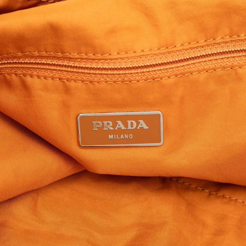 Prada Tessuto Stampato Tote Brown Very good - Box View