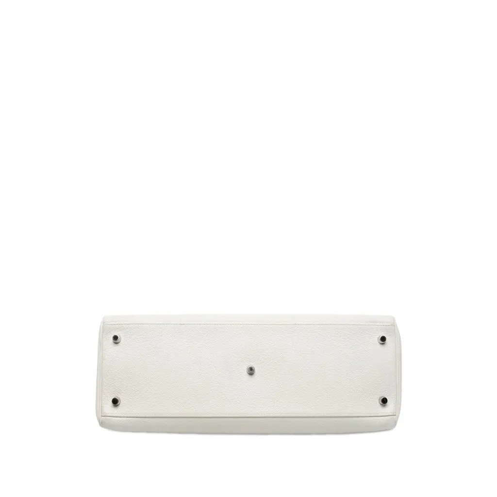 Hermès Clemence JPG Shoulder Kelly 42 White Leather Good - Inside View