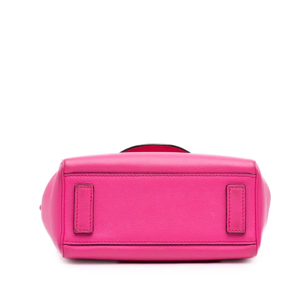 Versace Small Leather La Medusa Top Handle Bag Pink Leather Very good - Inside View