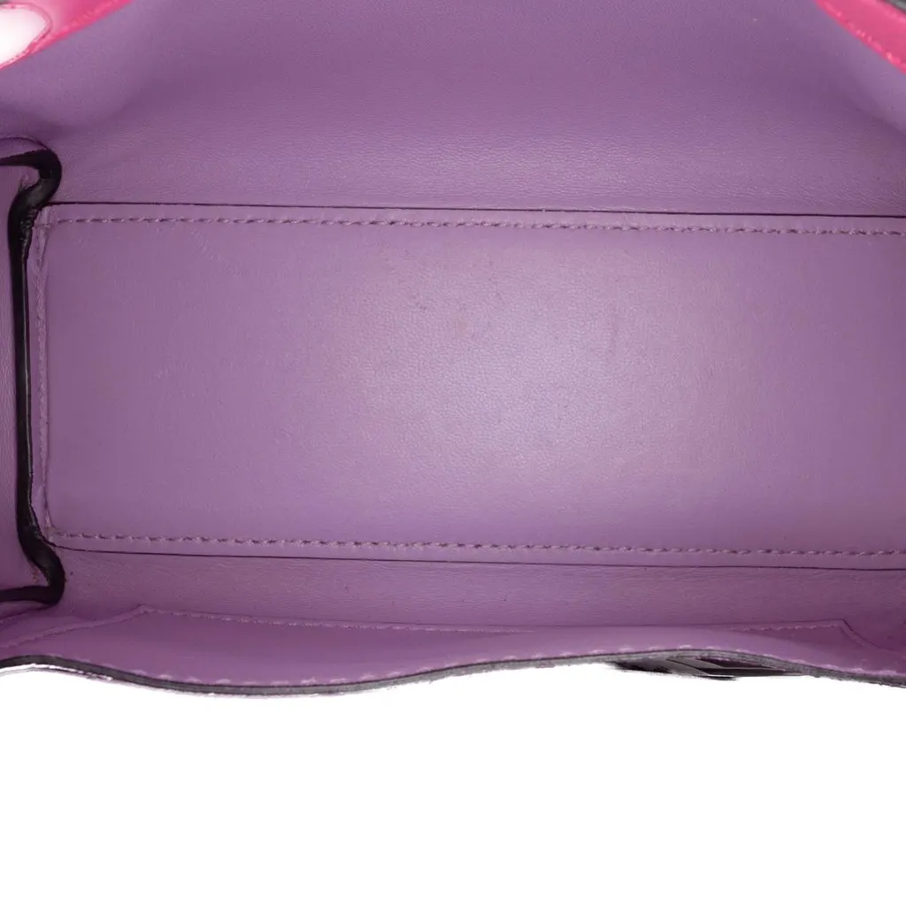 Versace Small Leather La Medusa Top Handle Bag Pink Leather Very good - Model View