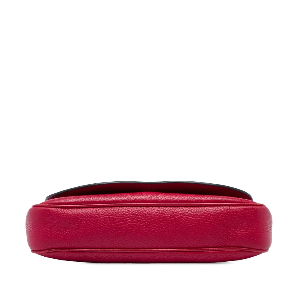 Gucci Medium Calfskin Soho Chain Flap Crossbody Red Leather Very good - Inside View