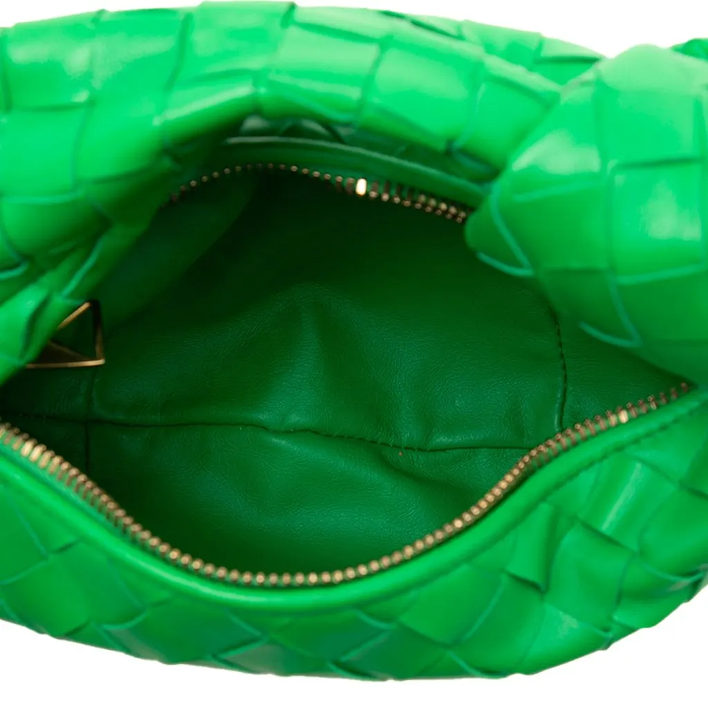 Bottega Veneta Mini Nappa Intrecciato Jodie Green Leather Very good - Model View