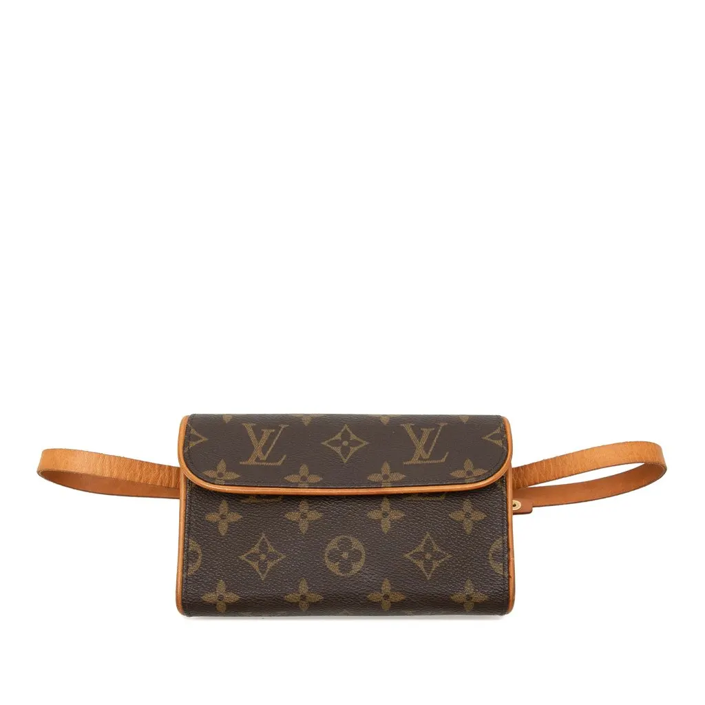 Louis Vuitton Monogram Pochette Florentine Brown Very good - Front View
