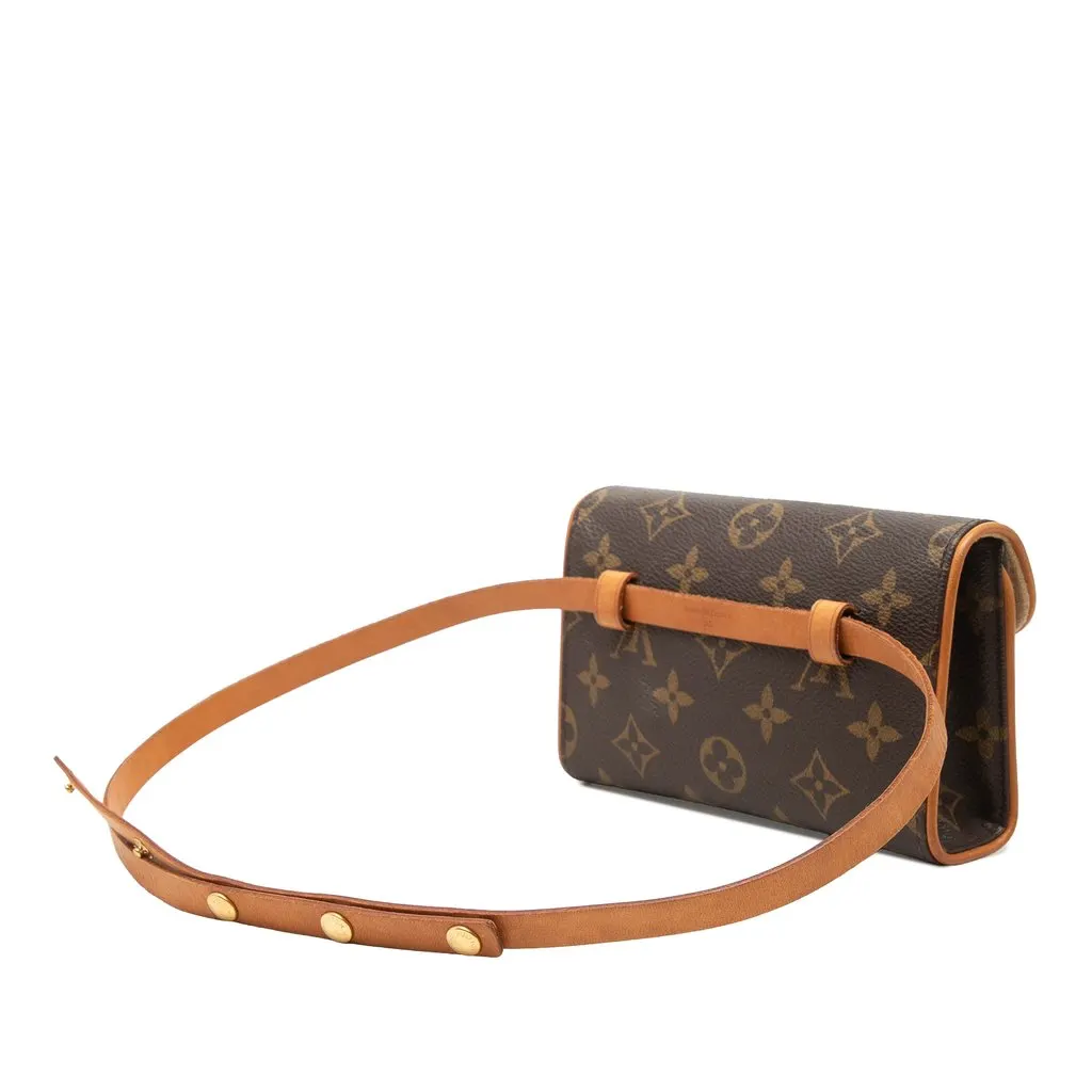 Louis Vuitton Monogram Pochette Florentine Brown Very good - Back View