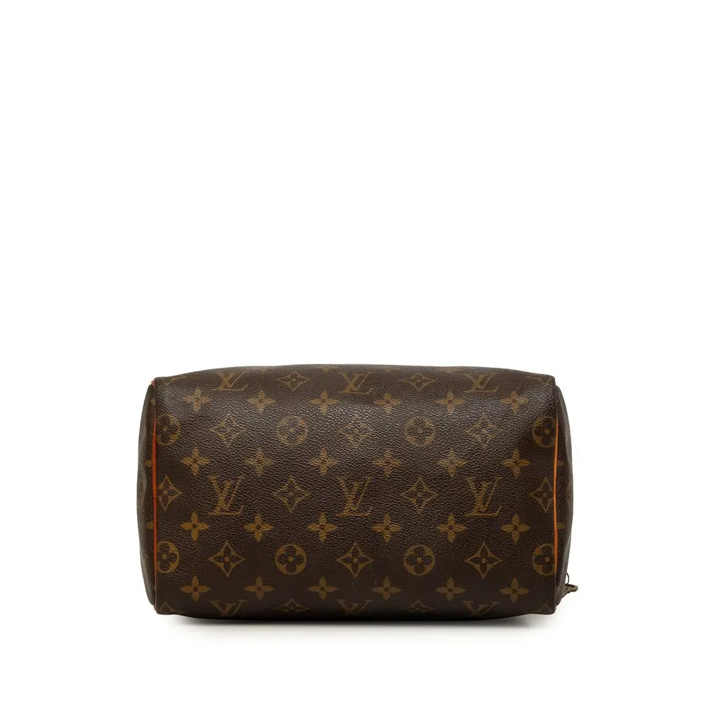 Louis Vuitton Monogram Speedy 25 Brown Canvas Good - Inside View