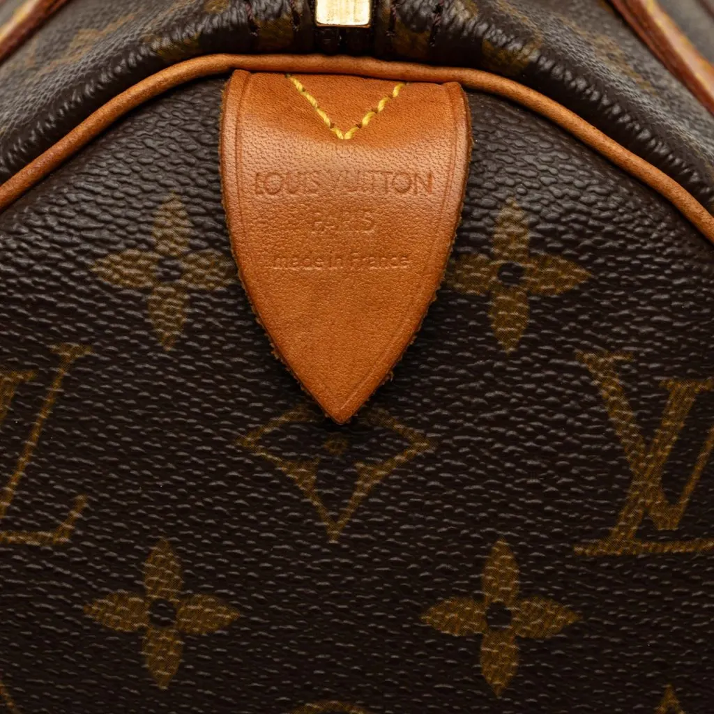 Louis Vuitton Monogram Speedy 25 Brown Canvas Good - Box View