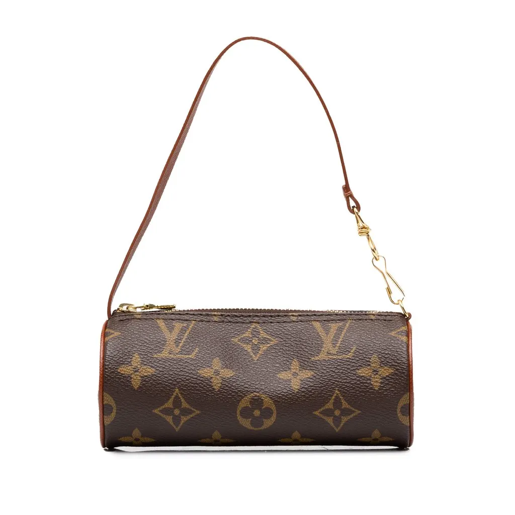 Louis Vuitton Monogram Papillon Pochette Brown Canvas Very good - Front View