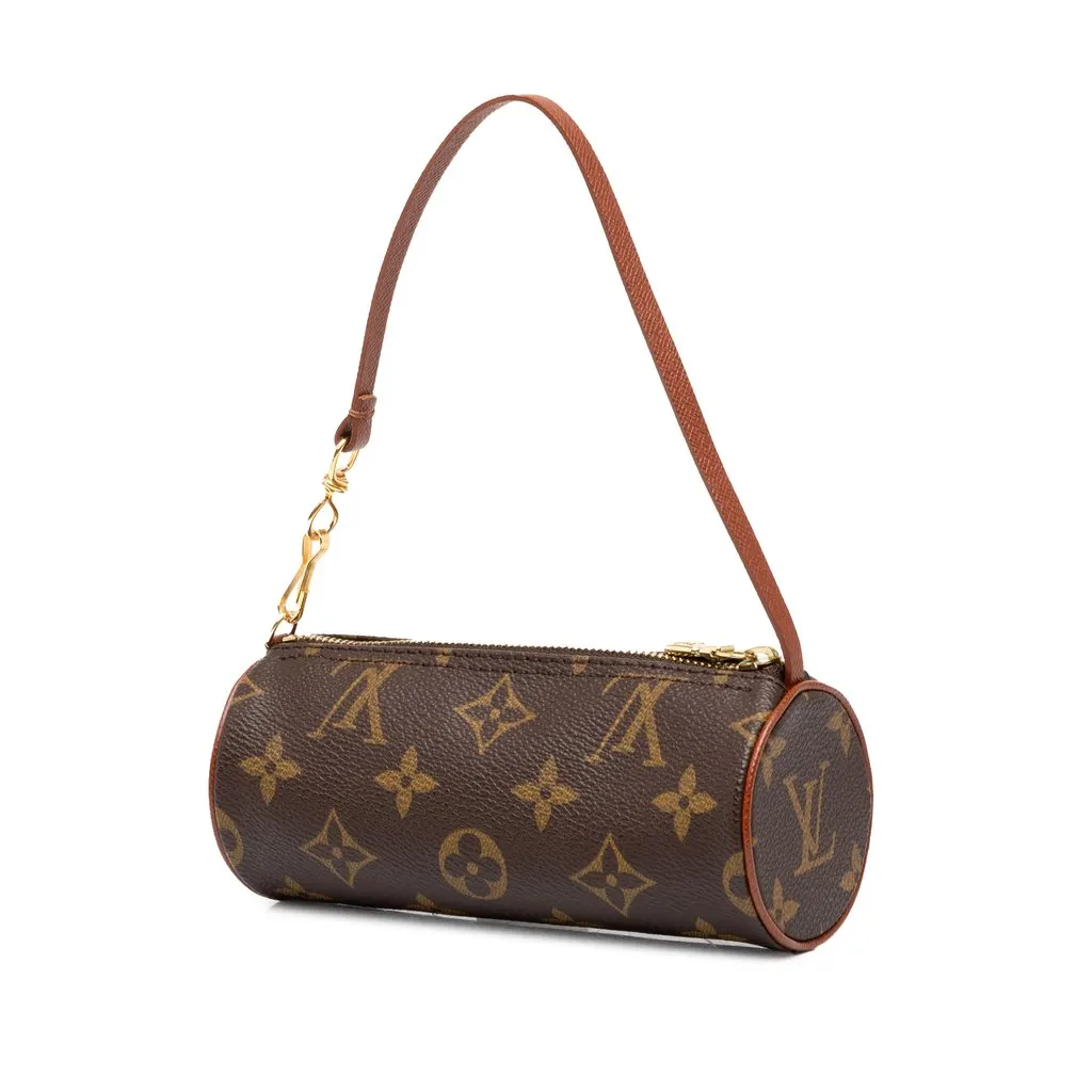 Louis Vuitton Monogram Papillon Pochette Brown Canvas Very good - Back View