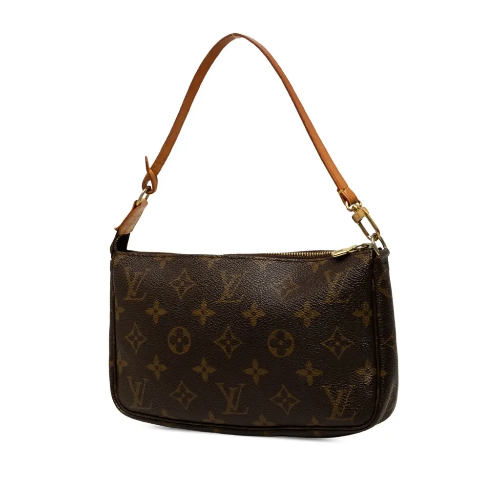 Louis Vuitton Monogram Pochette Accessoires Brown Canvas Very good - Back View