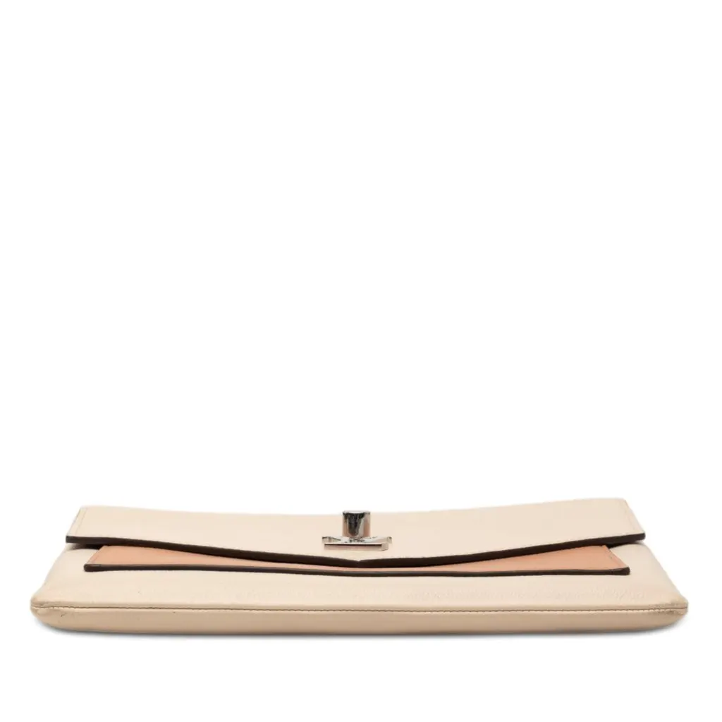 Louis Vuitton Bicolor Leather MyLockMe Chain Pochette Beige Leather Very good - Inside View