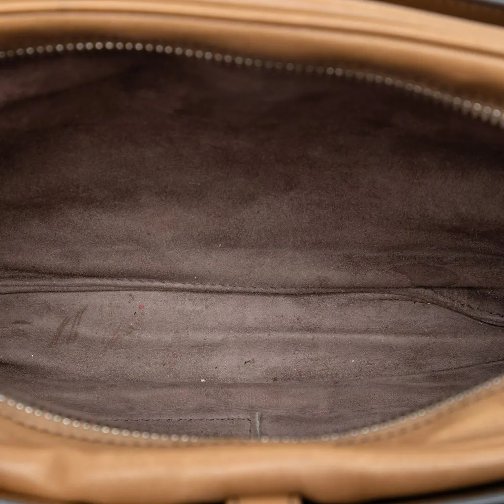 Bottega Veneta Nappa Intrecciato Belt Flap Camera Bag Brown Leather Very good - Model View