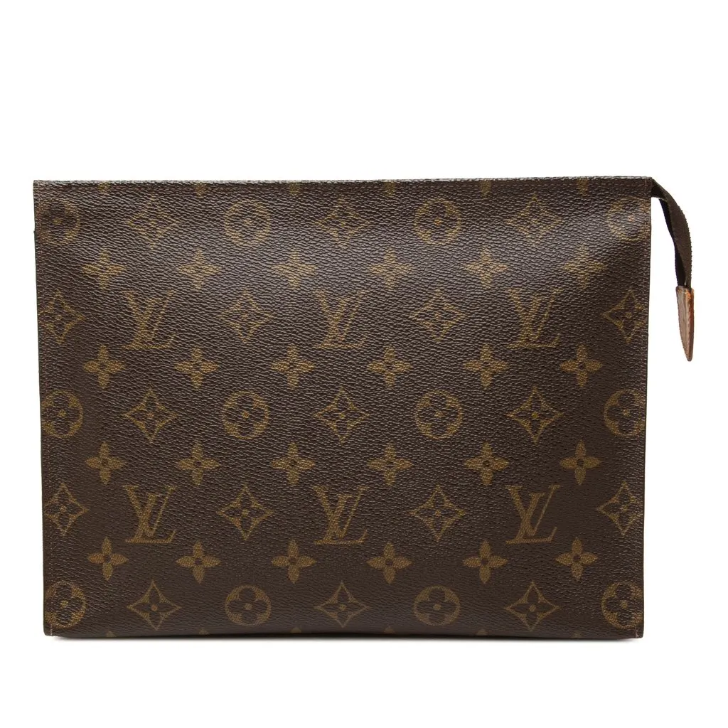 Louis Vuitton Monogram Toiletry Pouch 26 Brown Canvas Very good - Front View