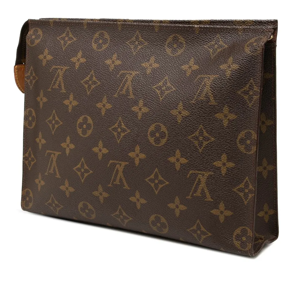 Louis Vuitton Monogram Toiletry Pouch 26 Brown Canvas Very good - Back View