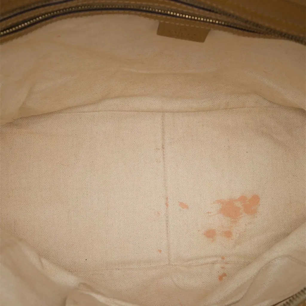 Gucci GG Canvas Bree Tote Beige Canvas Good - Model View
