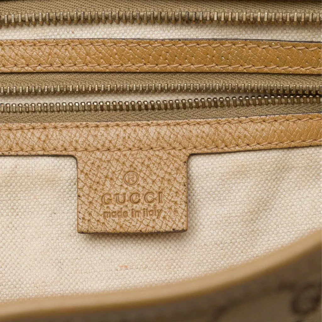 Gucci GG Canvas Bree Tote Beige Canvas Good - Box View
