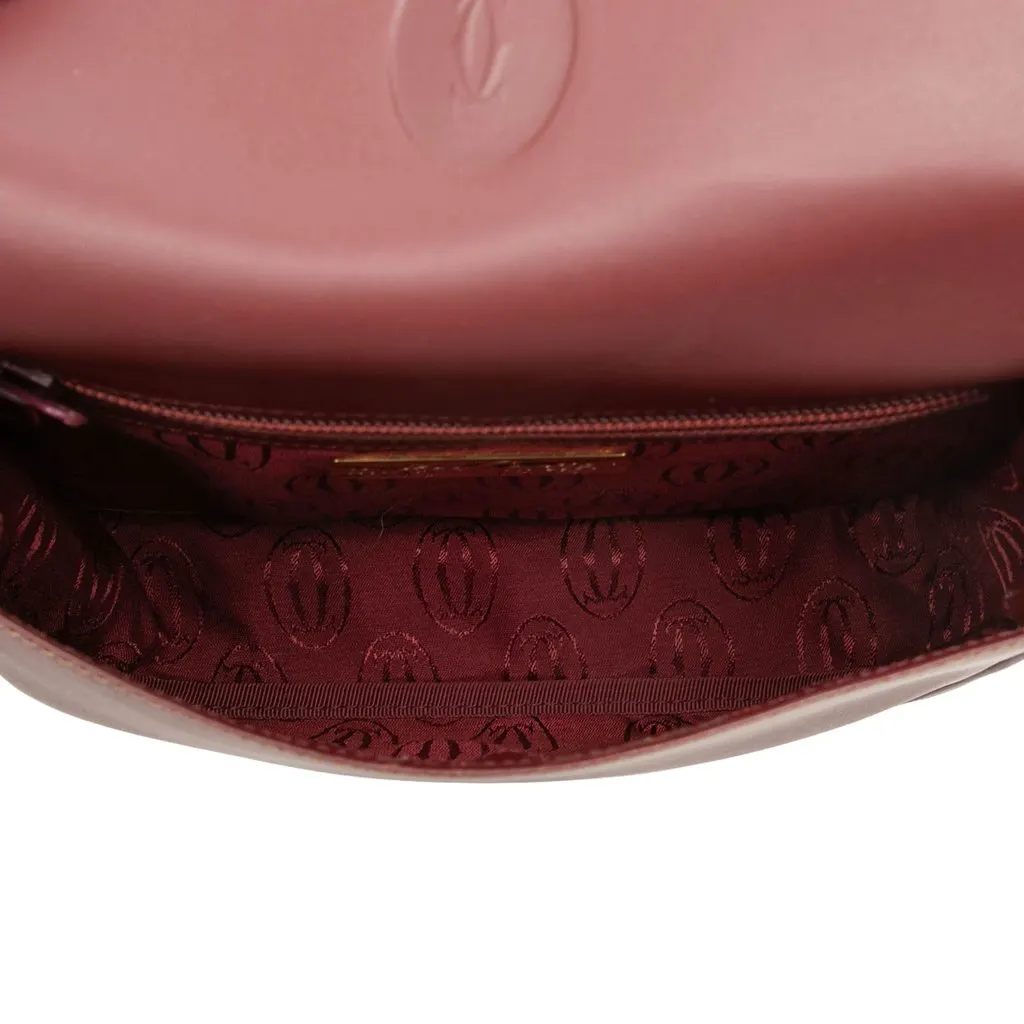 Cartier Leather Must De Cartier Crossbody Red Leather Very good - Model View