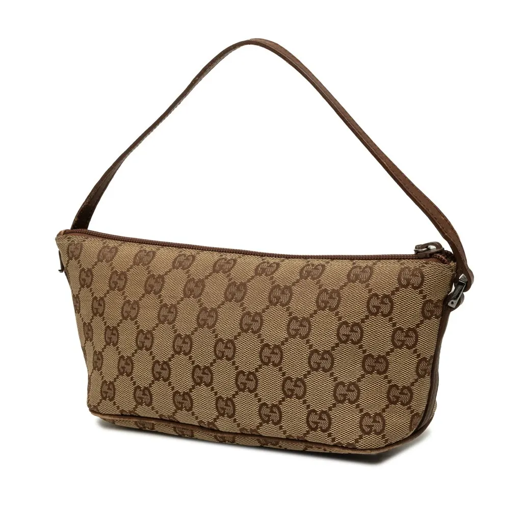 Gucci GG Canvas Boat Beige Canvas Good - Back View