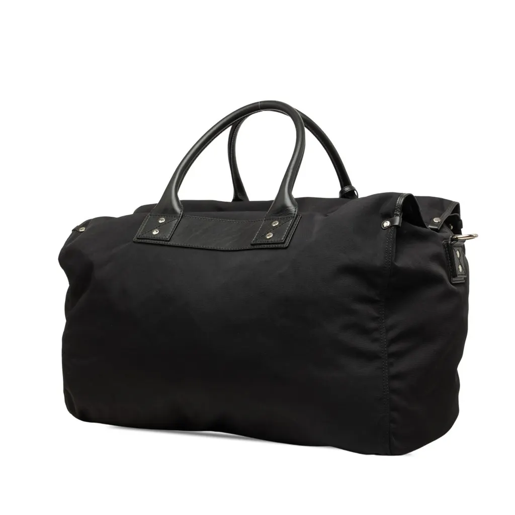 Gucci Nylon Web Travel Bag Black Polyamide Very good - Back View