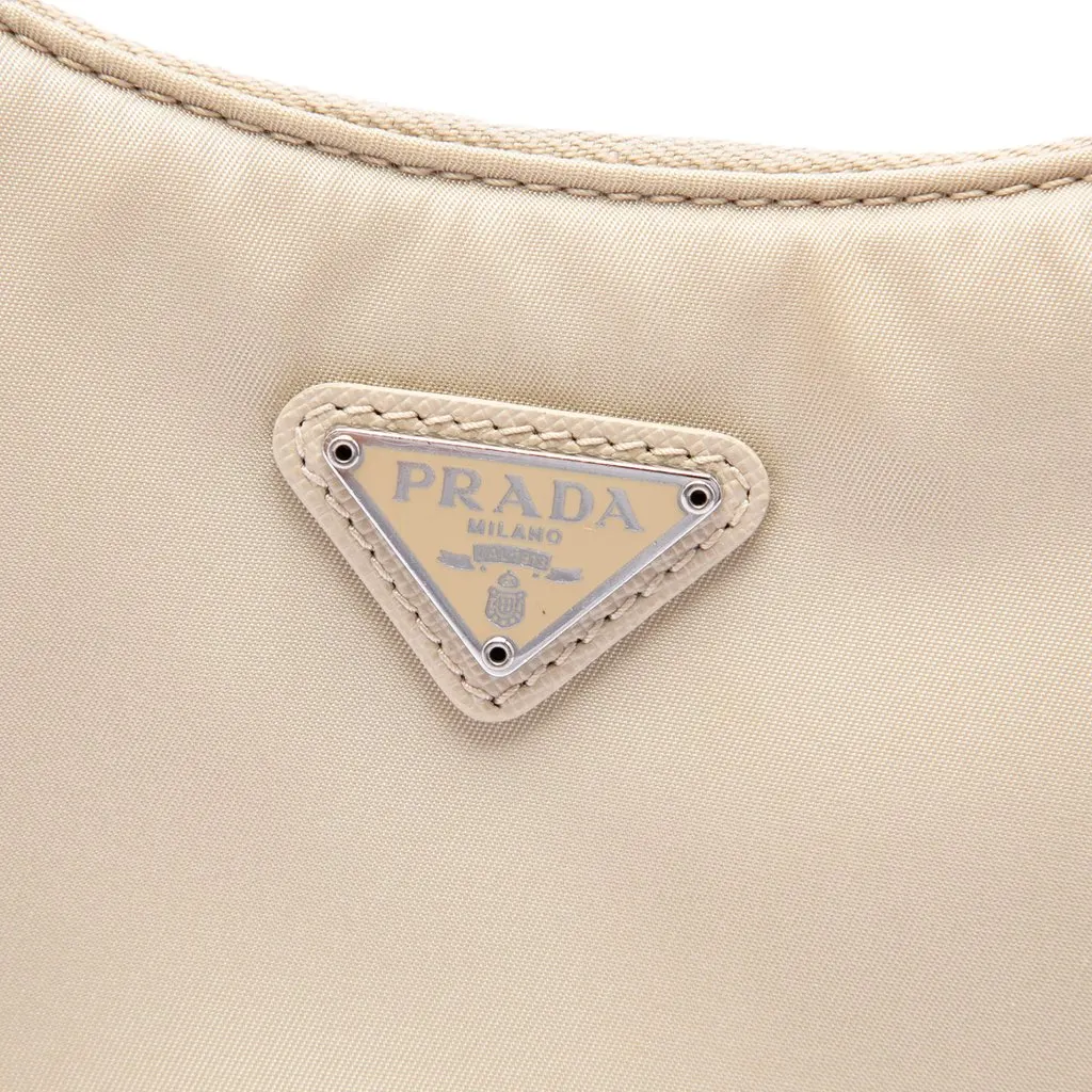 Prada Re Nylon Re Edition 2005 Satchel Beige Very good - Box View