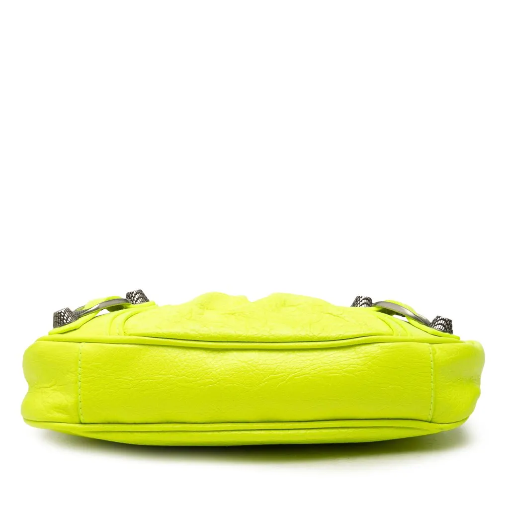Balenciaga Mini Leather Motocross Le Cagole Green Leather Very good - Inside View
