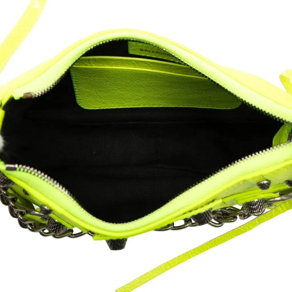 Balenciaga Mini Leather Motocross Le Cagole Green Leather Very good - Model View