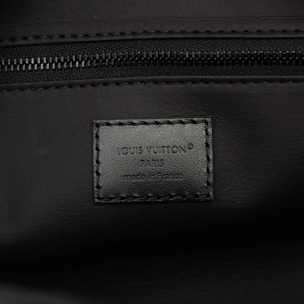 Louis Vuitton Monogram Shadow Locker Dopp Kit Clutch Black Leather Very good - Box View