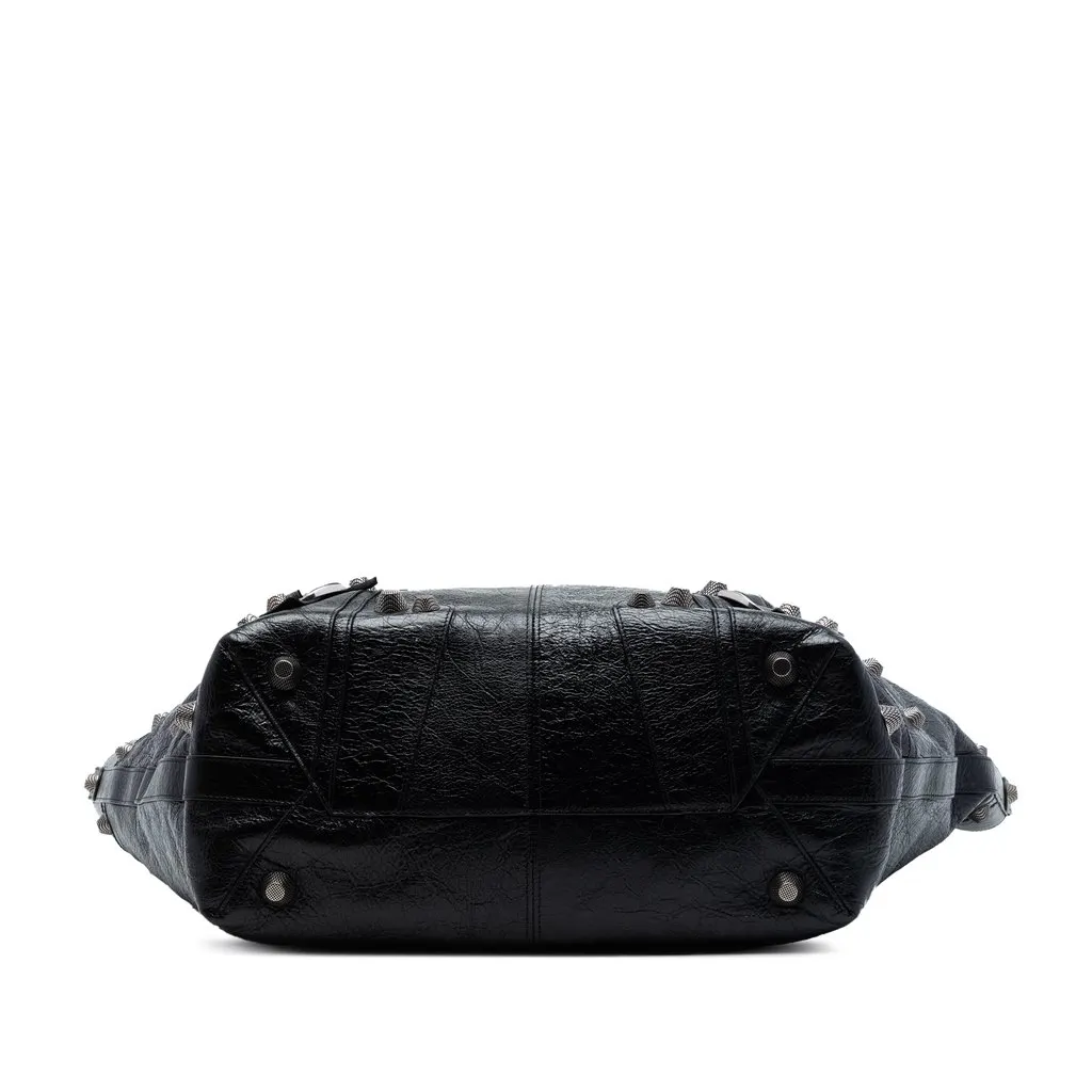 Balenciaga Large Arena Lambskin Le Cagole Carry All Tote Black Leather Very good - Inside View