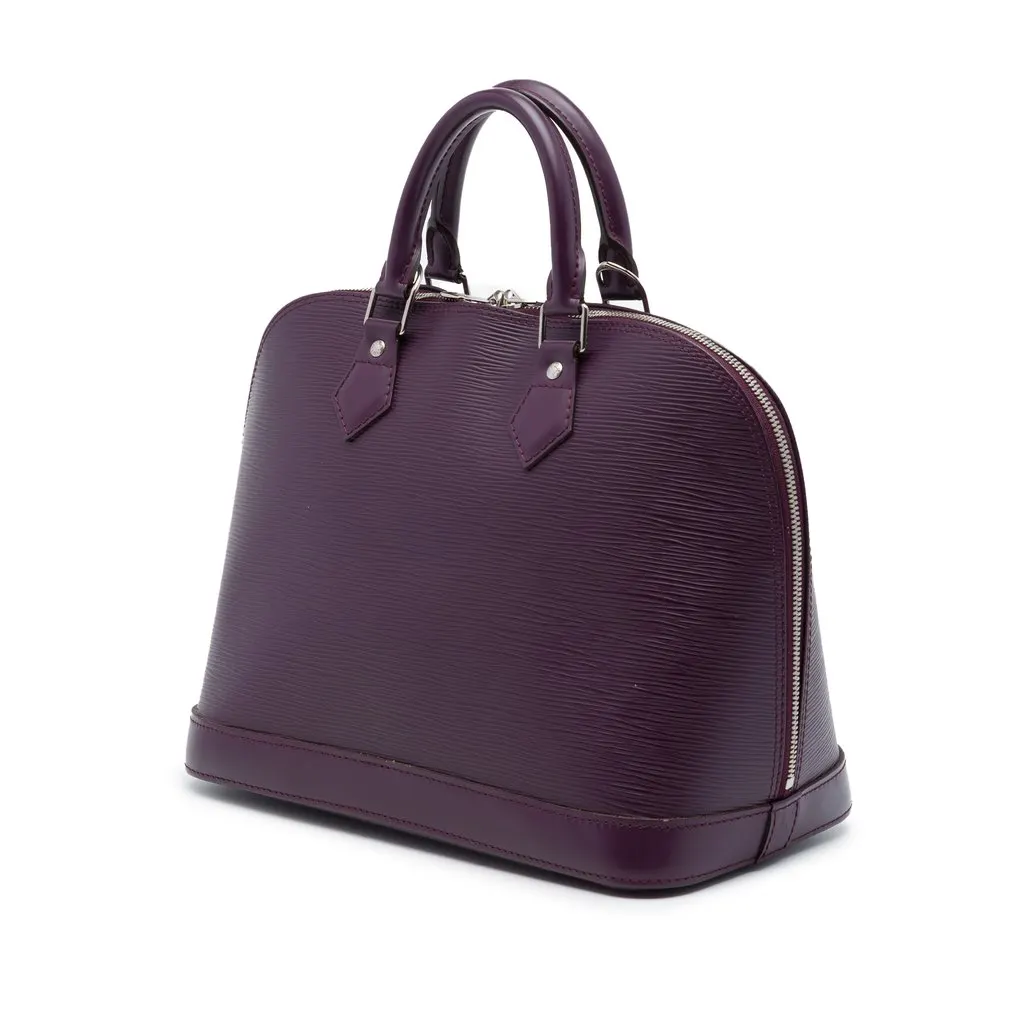Louis Vuitton Epi Alma PM Purple Leather Very good - Back View