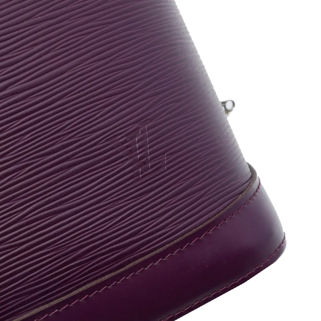 Louis Vuitton Epi Alma PM Purple Leather Very good - Box View