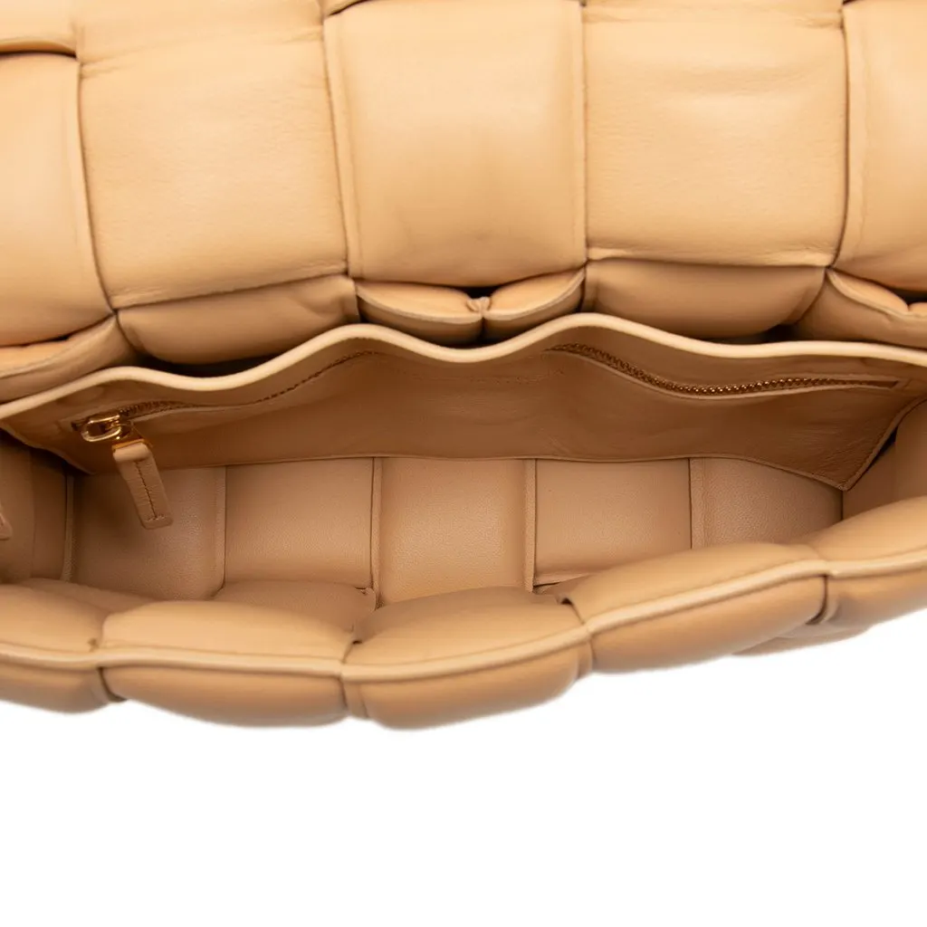 Bottega Veneta Nappa Intrecciato Padded Cassette Crossbody Brown Leather Very good - Model View