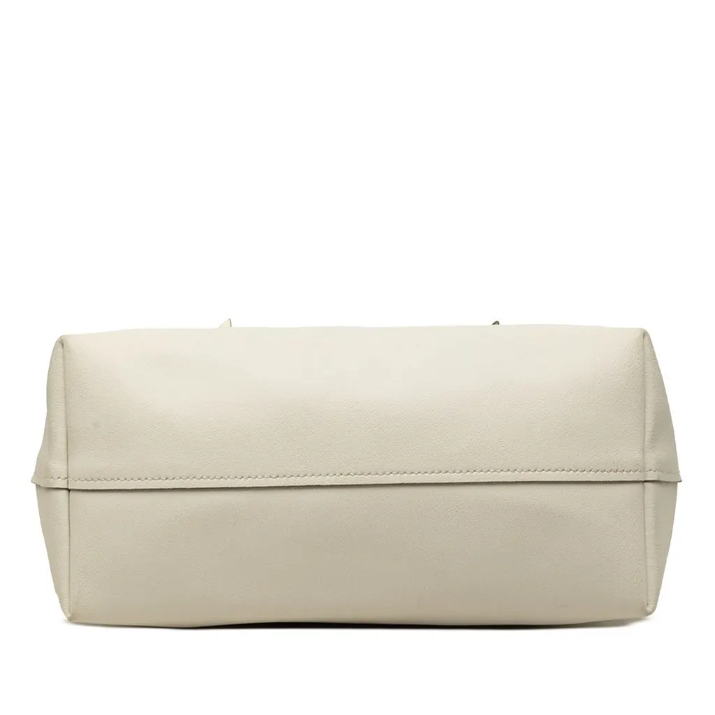 Miu Miu Leather Flower Tote White Leather Very good - Inside View