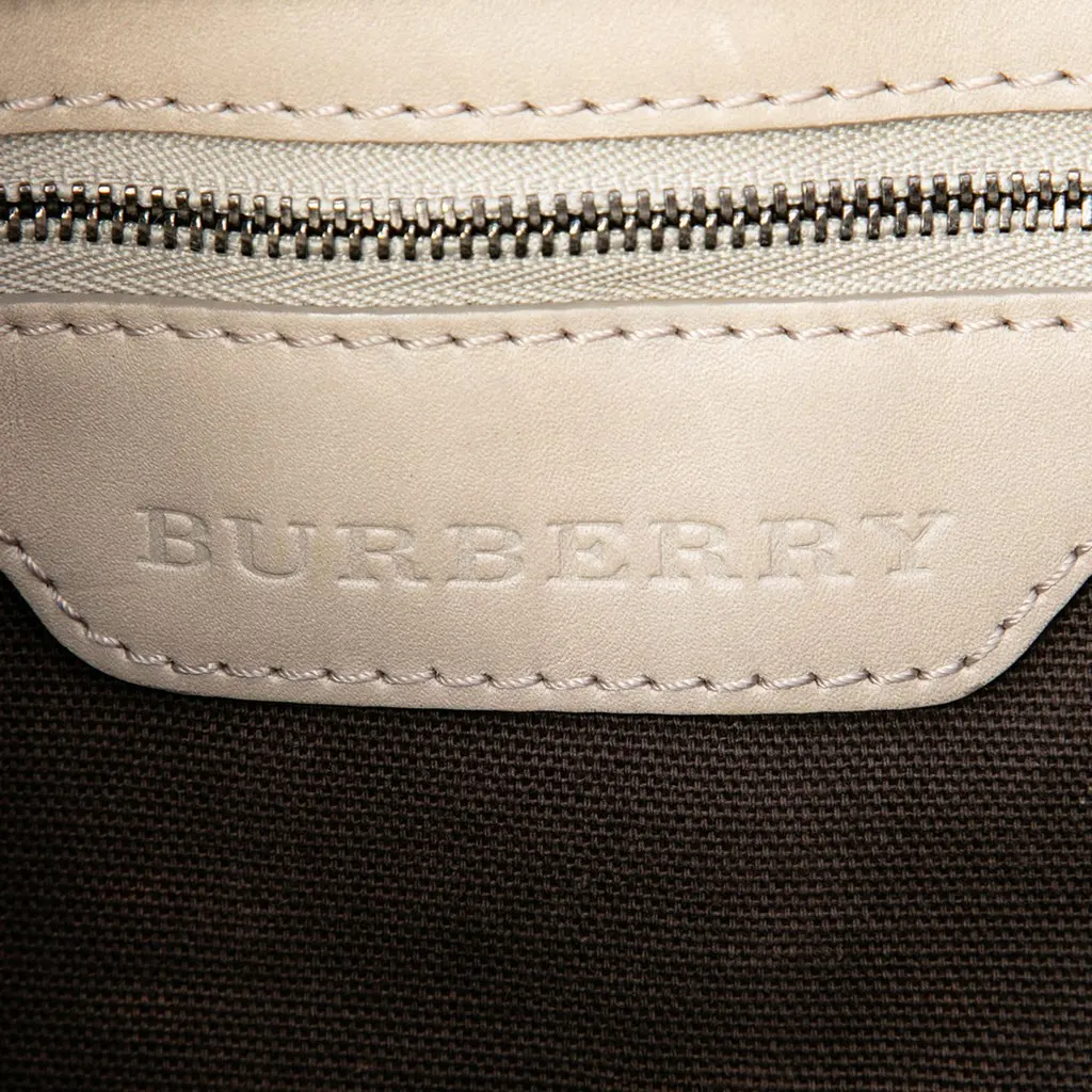 Burberry Smoke Check Coated Canvas Hartham Crossbody Grey Canvas Good - Box View