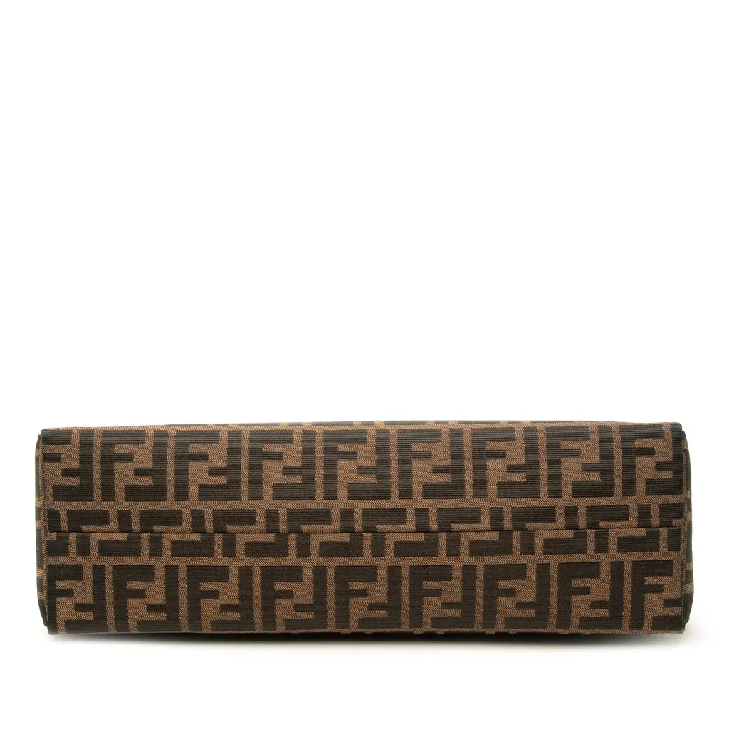 Fendi Zucca Canvas Shoulder Bag Brown Canvas Very good - Inside View