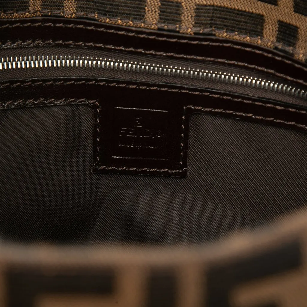 Fendi Zucca Canvas Shoulder Bag Brown Canvas Very good - Box View