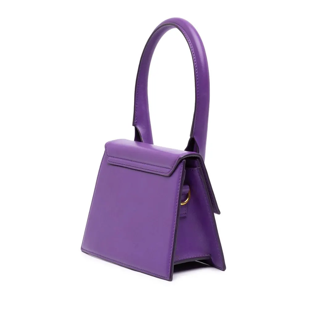 Jacquemus Leather Le Chiquito Moyen Purple Leather Very good - Back View