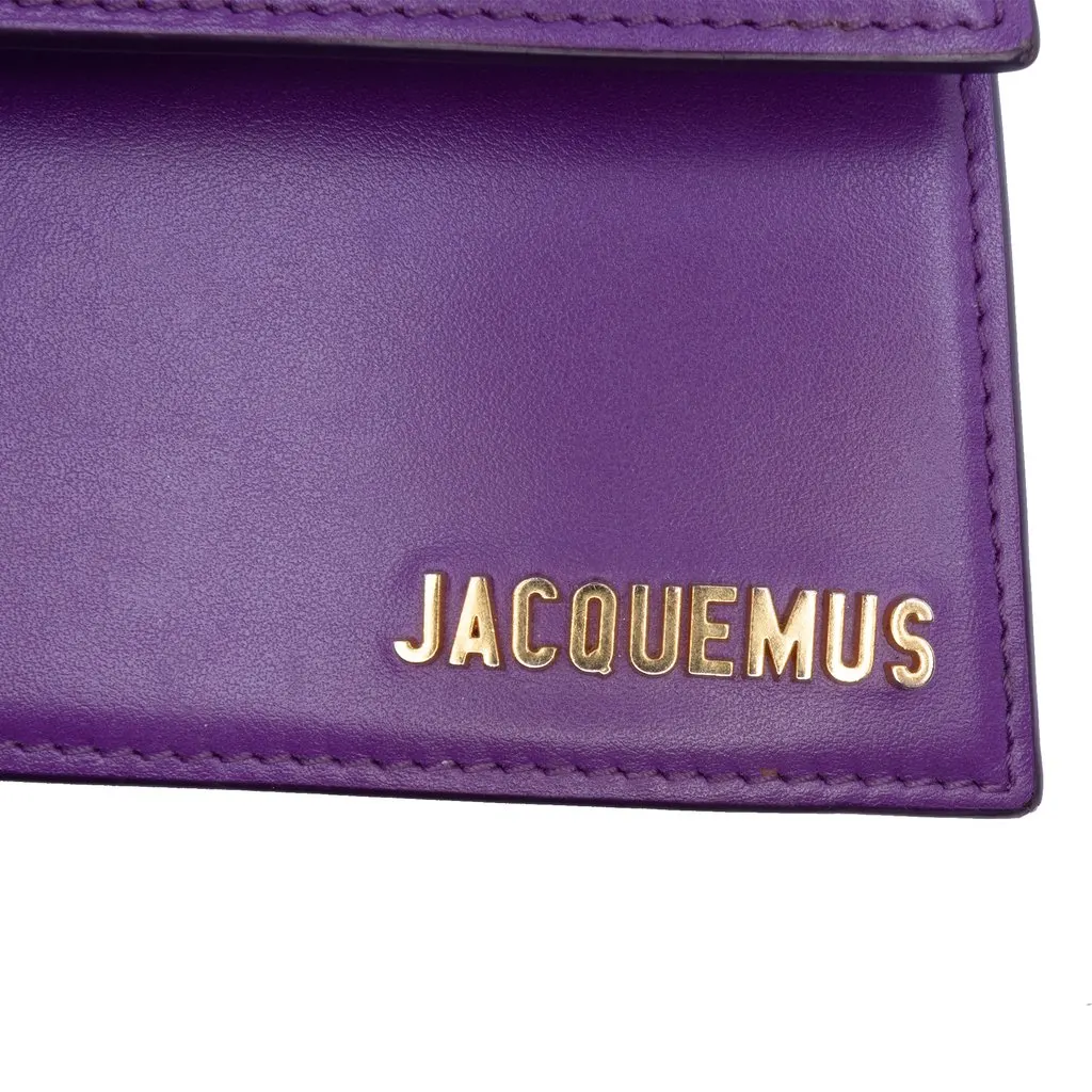 Jacquemus Leather Le Chiquito Moyen Purple Leather Very good - Box View
