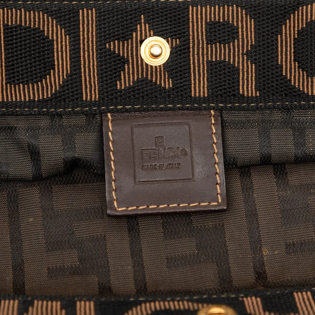Fendi Zucca Canvas Shopping Tote Brown Good - Box View