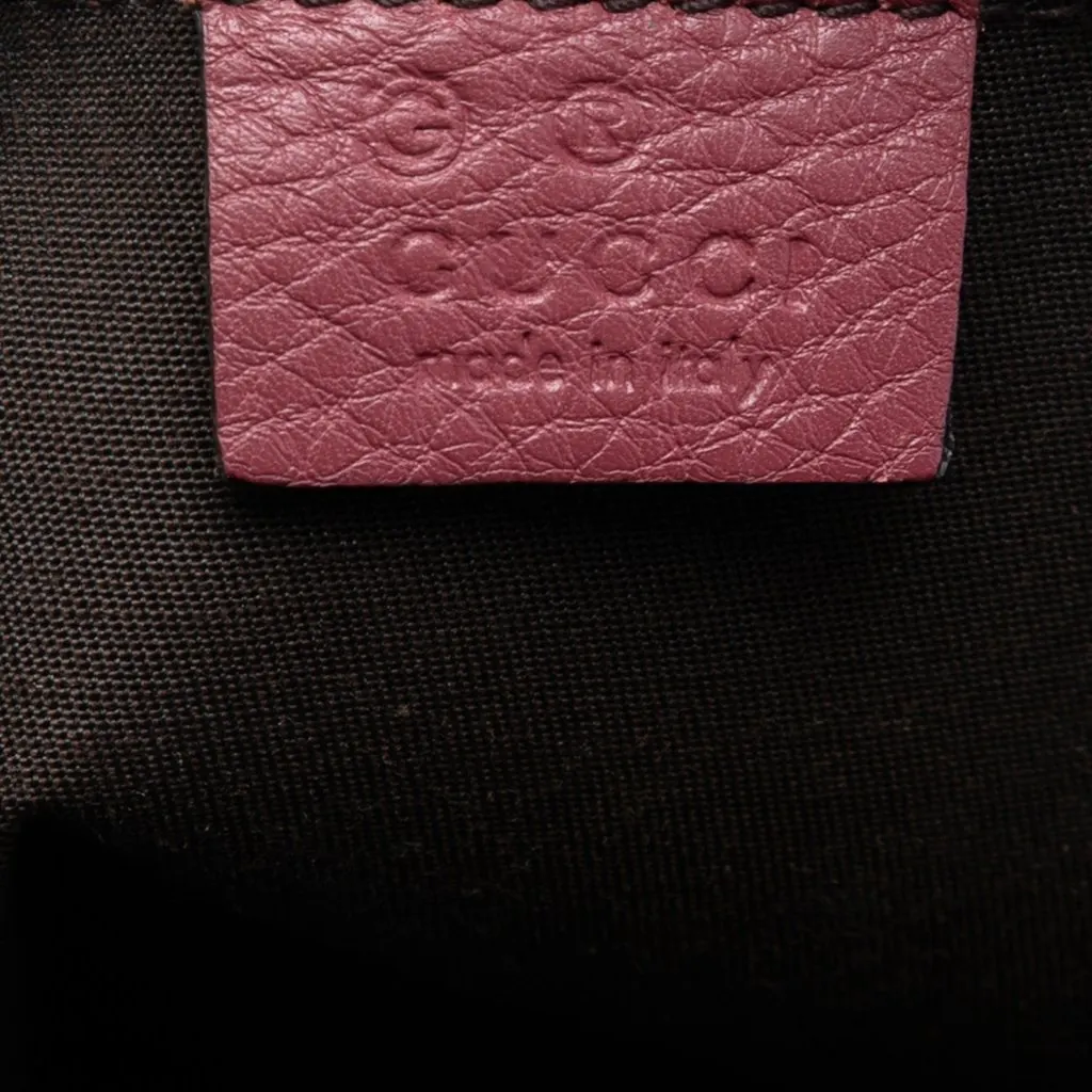 Gucci Mini Guccissima Dome Satchel Pink Leather Very good - Box View