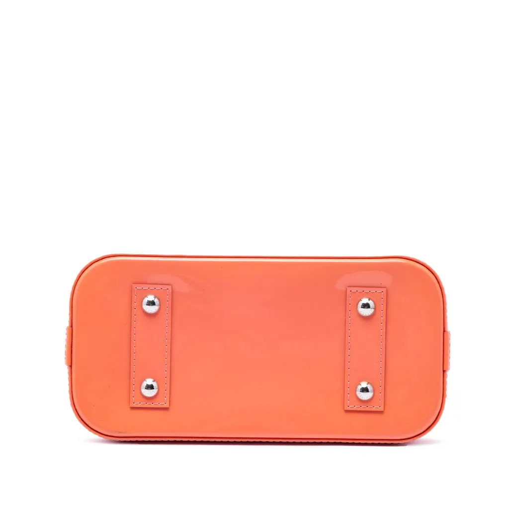 Louis Vuitton Monogram Vernis Alma BB Orange Leather Very good - Inside View
