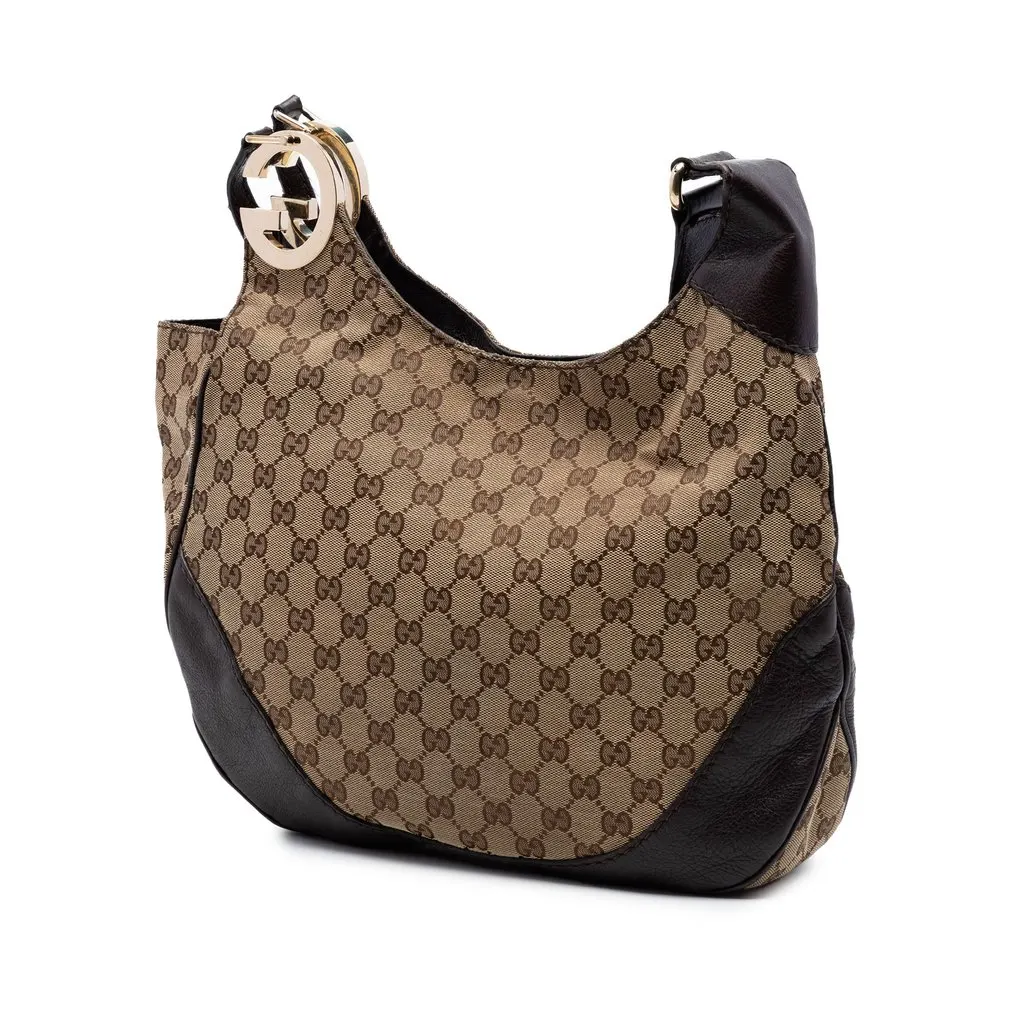 Gucci GG Canvas Charlotte Crossbody Beige Very good - Back View