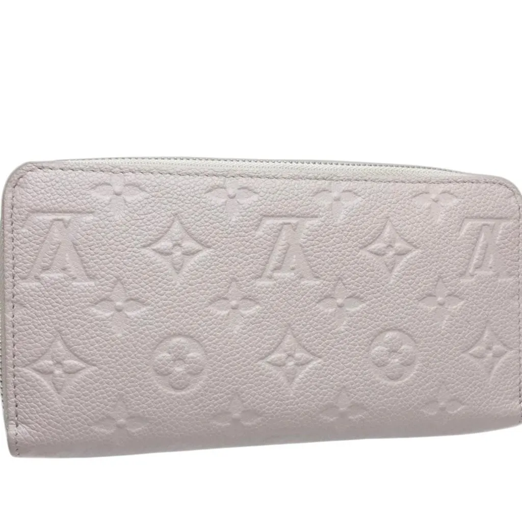 Louis Vuitton Monogram Empreinte Zippy Long Wallet Silver Leather Very good - Back View