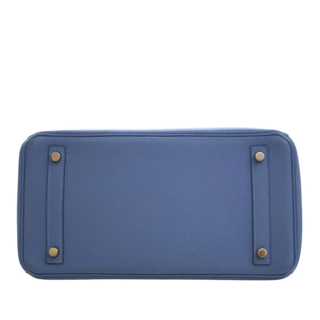 Hermès Togo Birkin Retourne 30 Blue Leather Very good - Model View