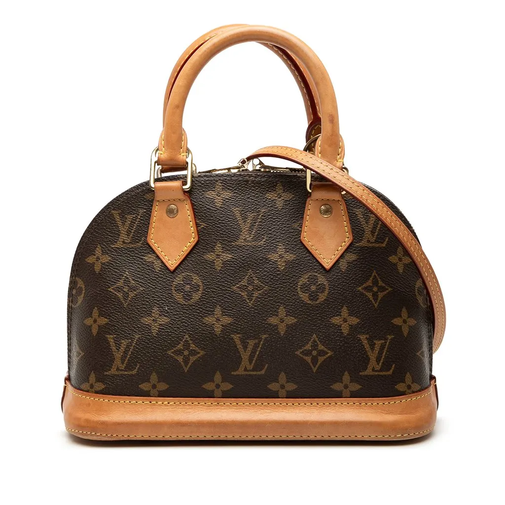 Louis Vuitton Monogram Alma BB Brown Very good - Front View
