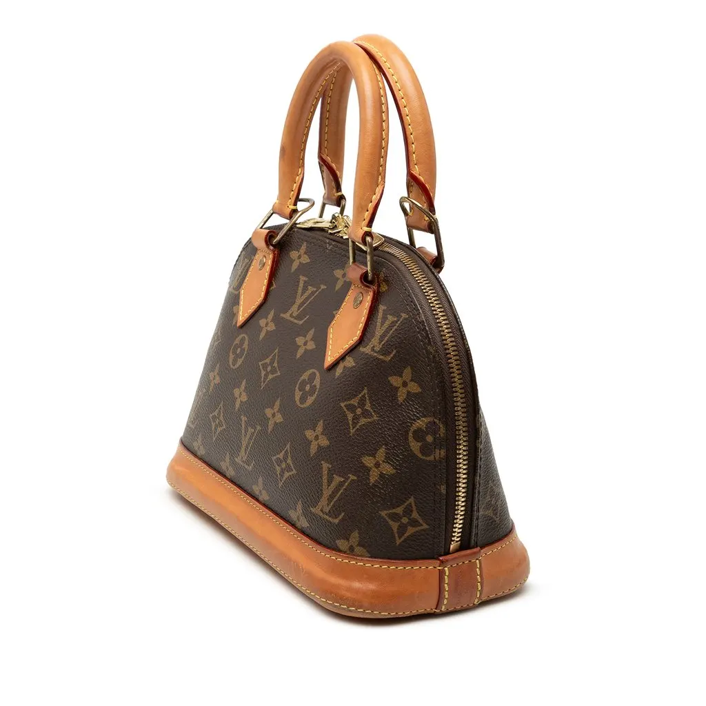 Louis Vuitton Monogram Alma BB Brown Very good - Back View