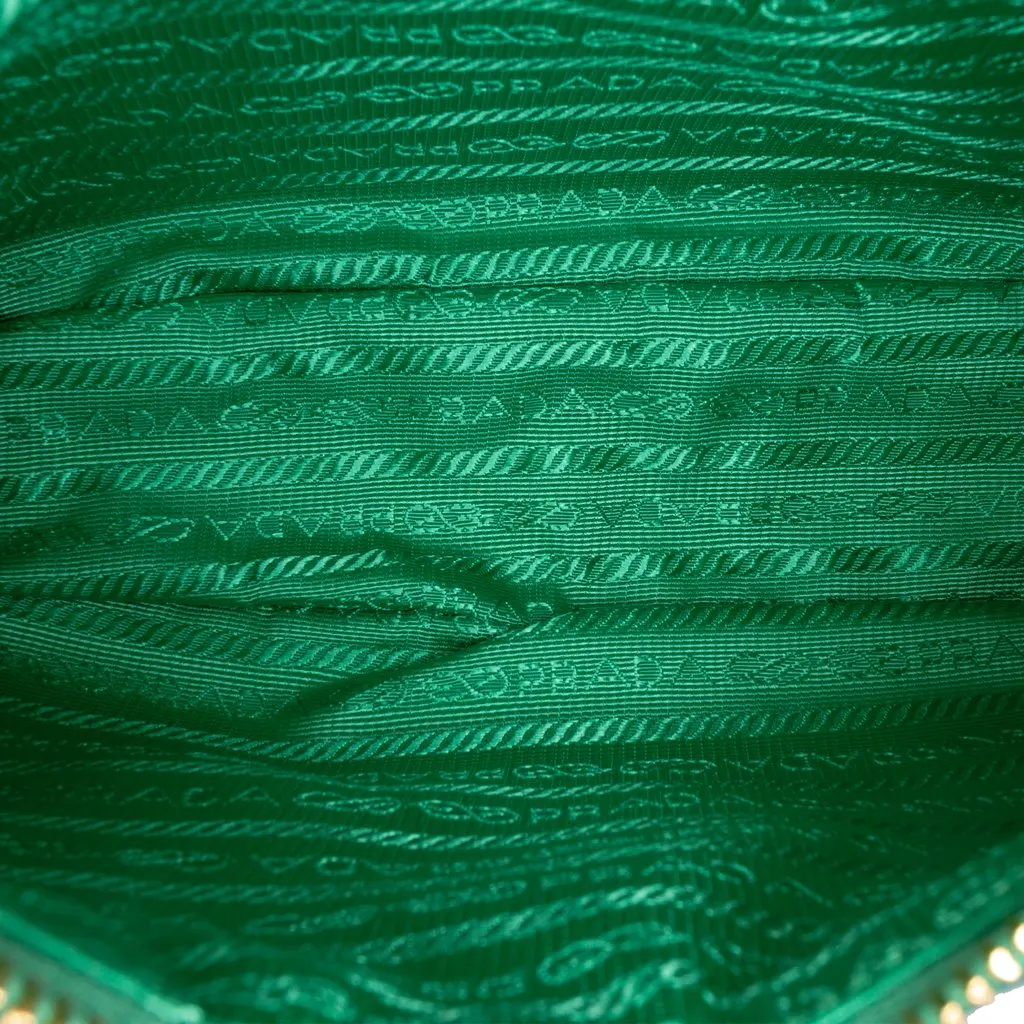 Prada Impuntu Re Nylon Re Edition 1995 Chaine Satchel Green Very good - Model View