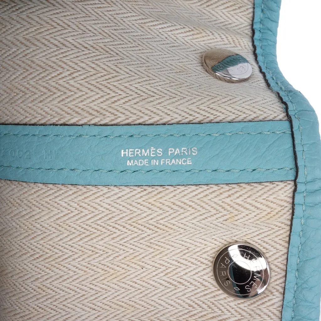 Hermès Negonda Garden Party 30 Blue Leather Good - Box View