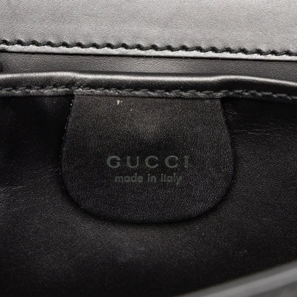 Gucci Calfskin Frame Shoulder Bag Grey Leather Good - Box View