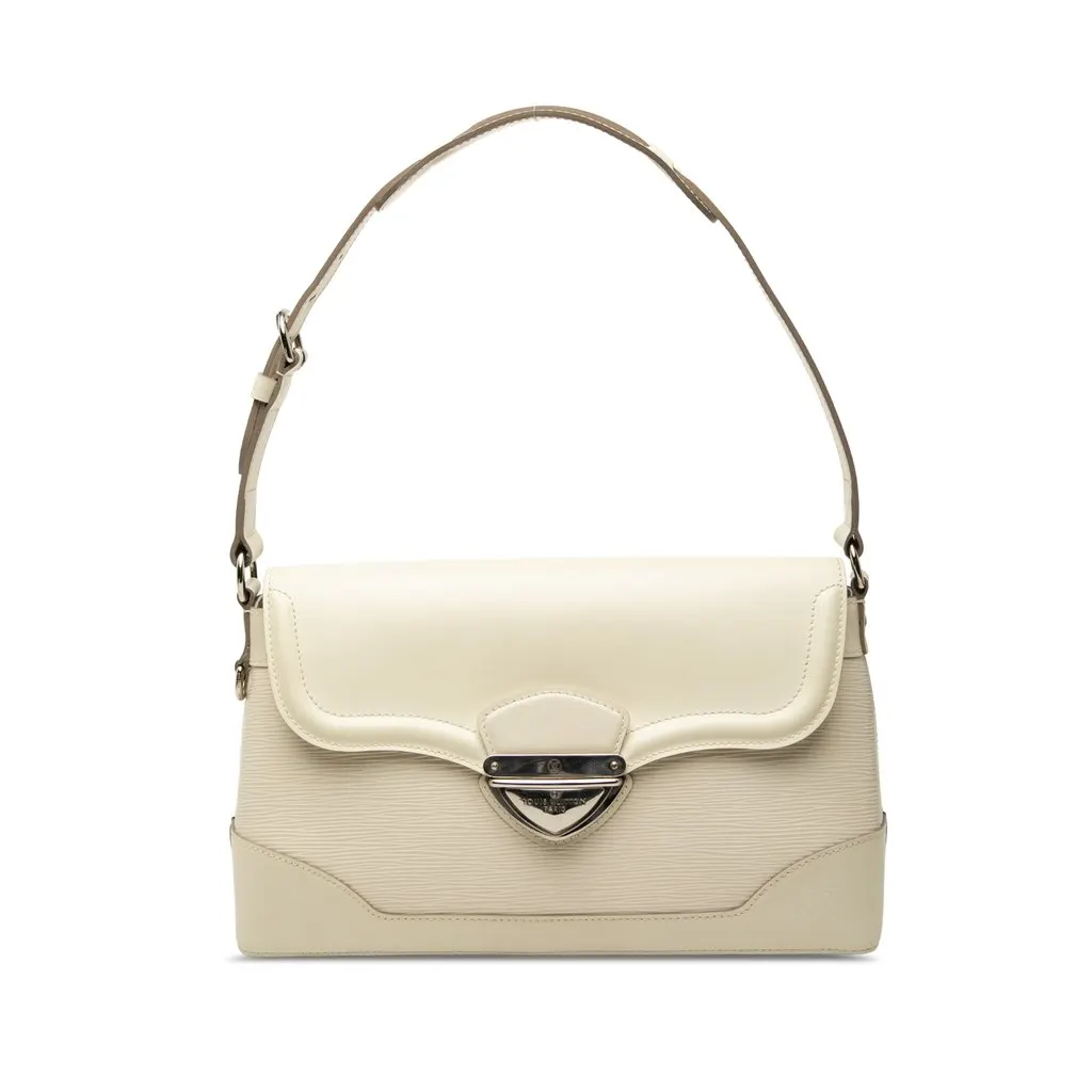 Louis Vuitton Epi Bagatelle PM White Leather Very good - Front View