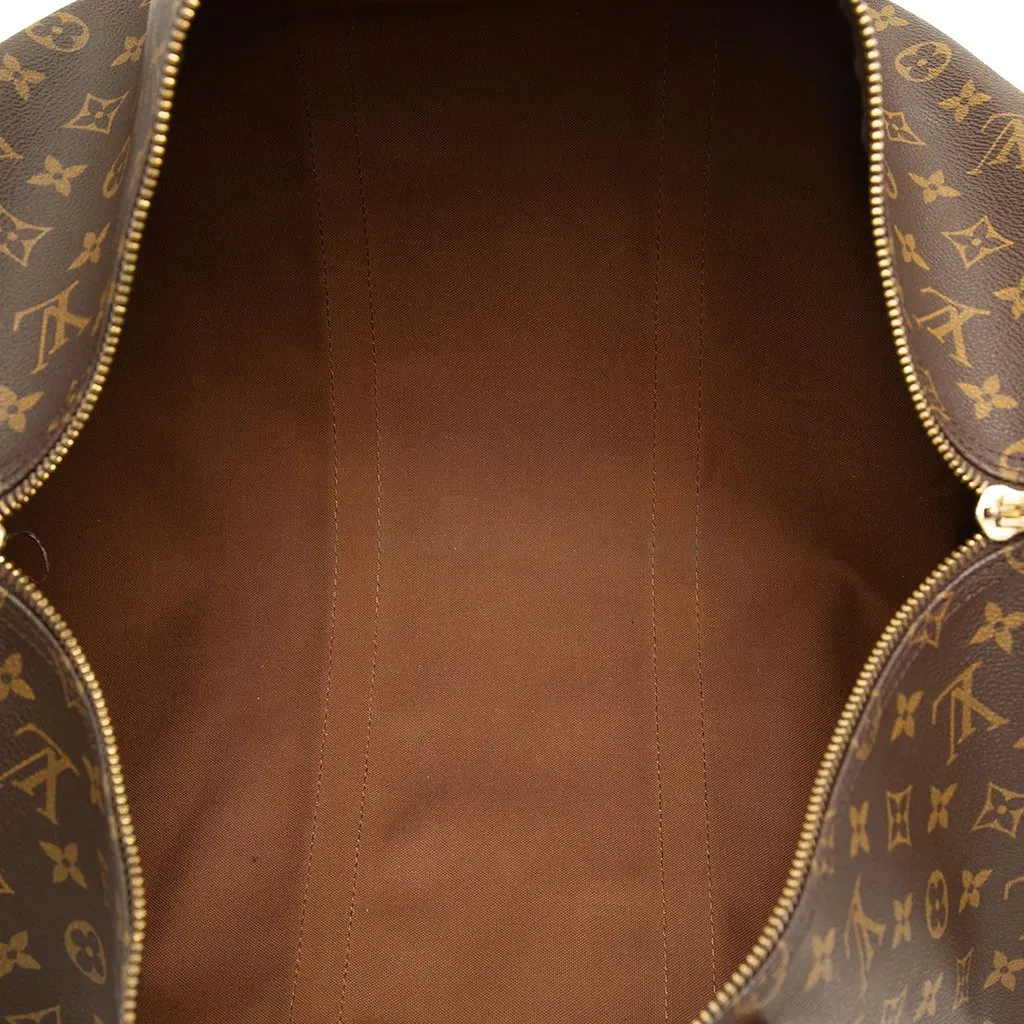 Louis Vuitton Monogram Keepall Bandouliere 50 Brown Very good - Model View
